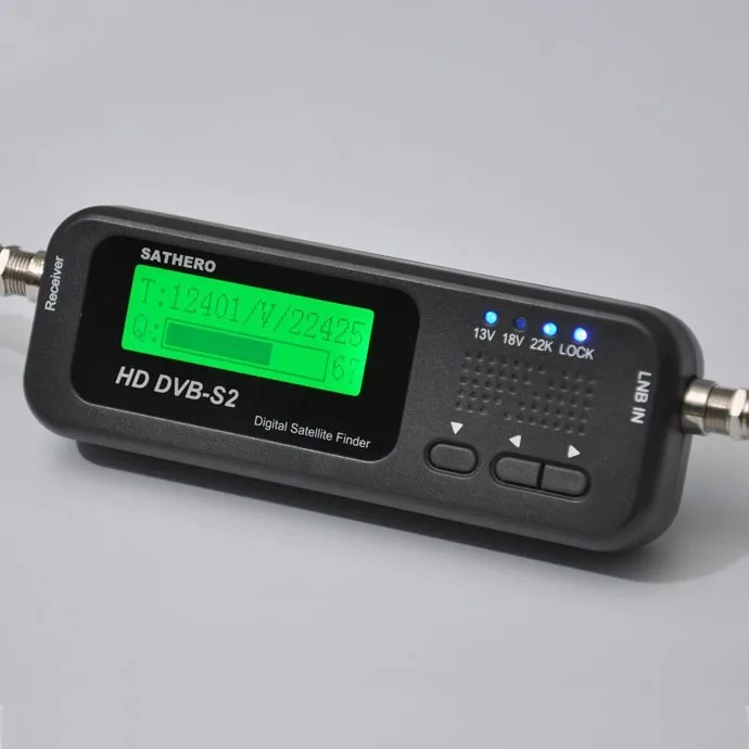 SH-100HD SAT Finder DVB-S/S2 HD Sathero Карманный Цифровой спутниковый Finder сигнальный спутник приемник с USB 2,0 ЖК-дисплеем