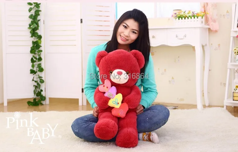 90 см большие размеры Love Teddy Bear плюшевая игрушка медведь плюшевая кукла подарок для девочек оптовые и розничные продажи