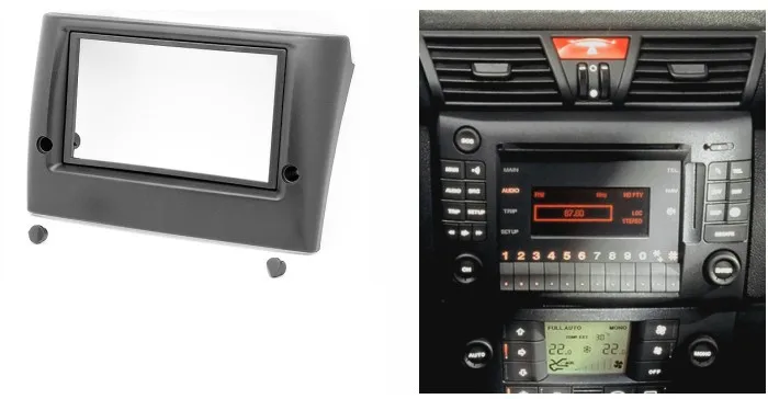 Двойной Din фасции для Fiat Stilo радио CD DVD стерео панель приборной панели Установка отделка комплект рамка пластина рамка