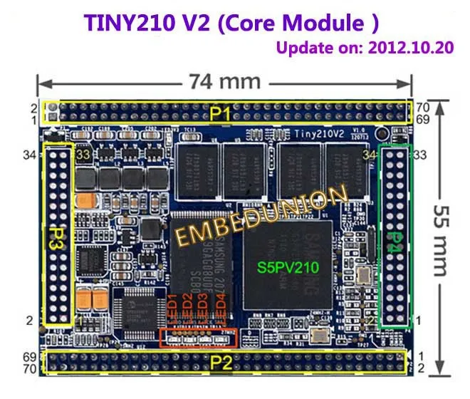 Совет по развитию FriendlyARM Smart210+ S702 7-дюймовый емкостный ЖК-дисплей 512 М Оперативная память+ 512 М флэш Cortex A8 Android Linux
