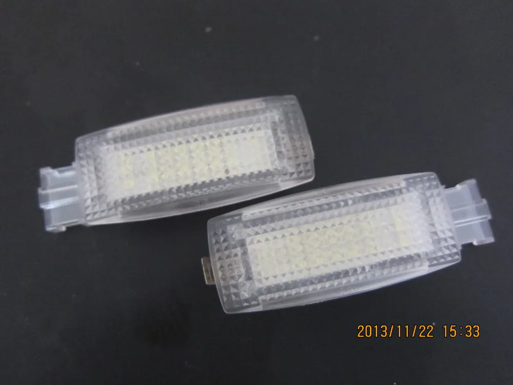2X ошибок светодиодный LED-подсветка маленького зеркала для VW EOS Golf5/6 Jetta Passat Polo Scirocco Sharan Tiguan Touran Skoda сиденье