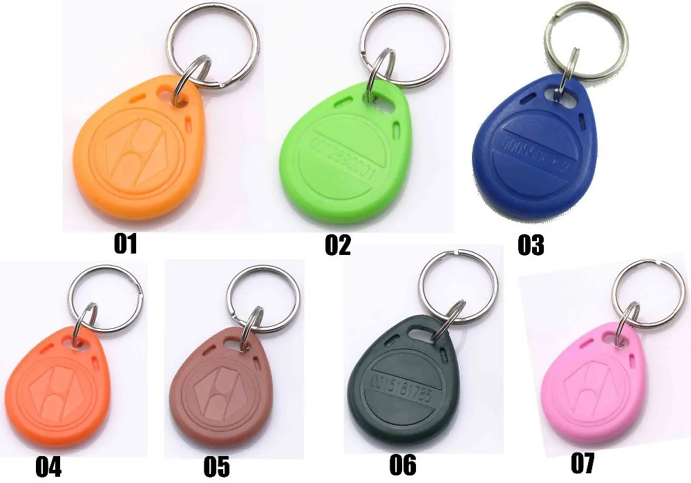 15 шт. RFID брелок для ключей 125 кГц ID брелок TK4100 EM4100 для контроля доступа посещаемость