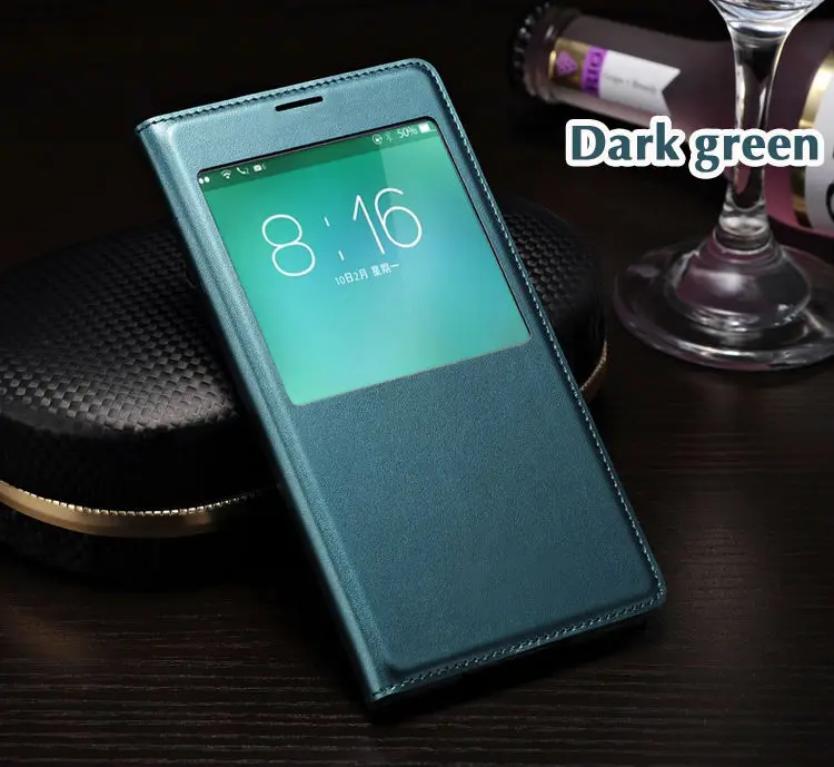 Откидной кожаный чехол для телефона samsung Galaxy S5 S 5 Galaxy YS5 samsung SV I9600 SM G900 G900F G900FD SM-G900F Smart View