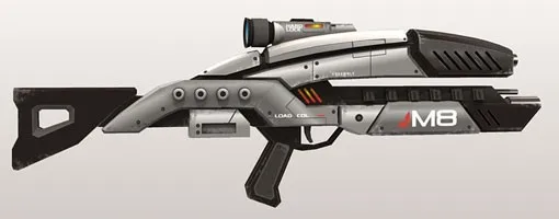 Mass Effect 2 M8 Мститель винтовка 1:1 масштаб 3D бумажная модель косплей наборы, дети взрослые оружие Бумажные модели игрушки ручной работы