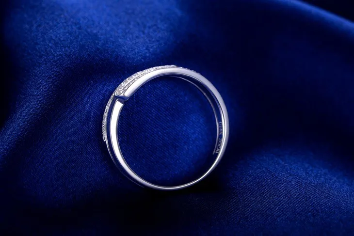 Бренд ZOCAI кольцо натуральный бриллиант 0,20 ct Всего 18 K из белого золота с бриллиантами свадебные женские кольца ювелирные украшения Q00955A