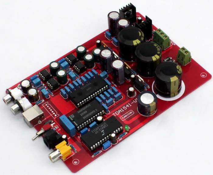 TDA1541+ SAA7220+ CS8412+ NE5534 волоконный коаксиальный USB PCM2704 ЦАП Плата YJ