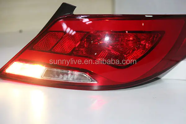 Для hyundai Verna Solaris светодиодный задний фонарь 2010-13 лет YZ type