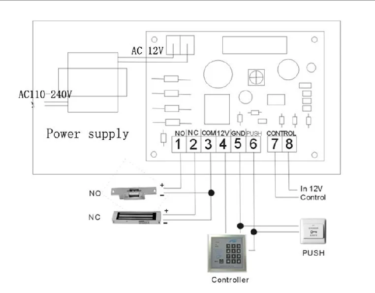 ID/EM Управление доступом читателя Wiegand 26 RFID EM-ID Card Reader 125 кГц Wiegand 26/34 Выход для Управление доступом