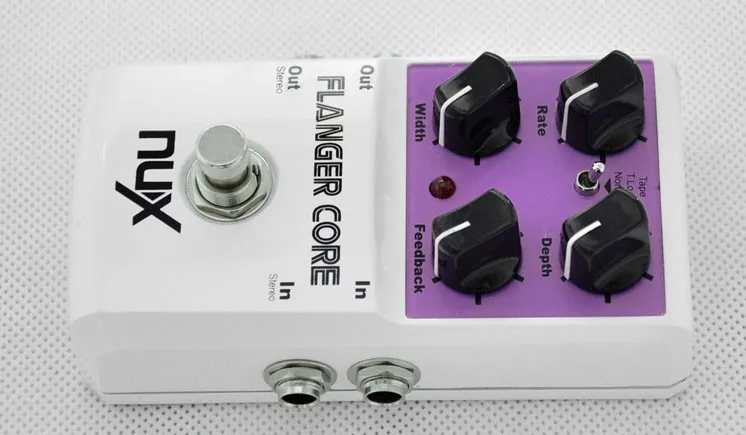 NUX Flanger Ядро топает коробки серии ядра гитары педаль эффектов нормальные и ленты фланцевые Музыкальные инструменты