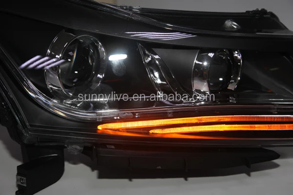 Для CHEVROLET Cruze светодиодный головной фонарь angel eyes TLZ V2