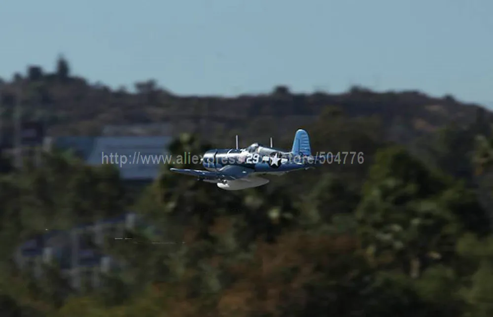 PNP версия F4U Corsair р/у самолет размах крыльев 1200 мм со складным крылом и вытягивающим шасси RC F4U