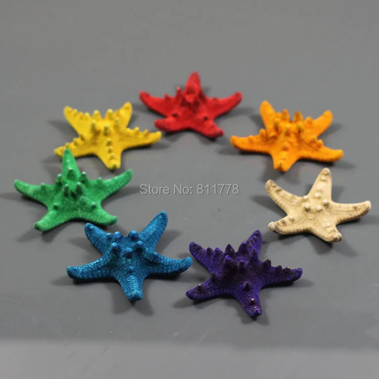 HappyKiss 3 шт. снаряды естественно Starfish раковины украшения Морской стиль Свадебные пару булочки starfish 3-5 см цвета морской звезда