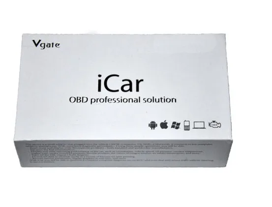 Лучшее качество ELM327 Автомобильный сканер Vgate iCar2 Bluetooth I Car2 ELM 327 поддерживает все протоколы OBDII автомобили iCar2 диагностический инструмент