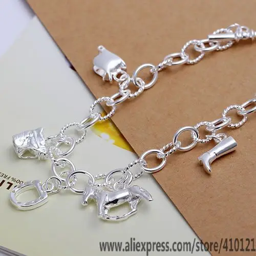 DT-H074 горячая Распродажа Серебро 925 jewelry браслет для женщин, 925 серебряные ювелирные изделия мода копыта лошади браслет