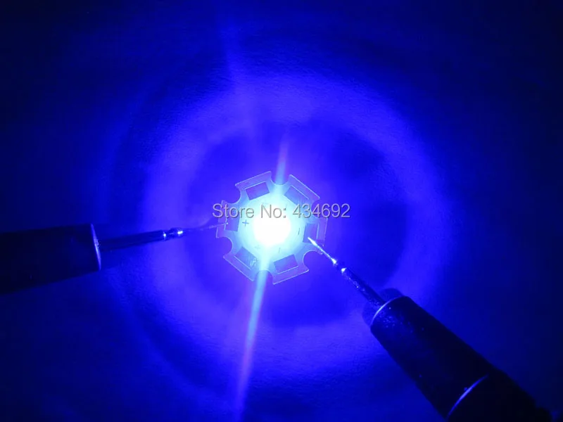 20 шт./лот Epistar светодиодный 1 Вт-3 Вт Высокая мощность Королевский синий 450-455nm синий 460-470nm светодиодный светильник лампа на 20 мм печатной платы
