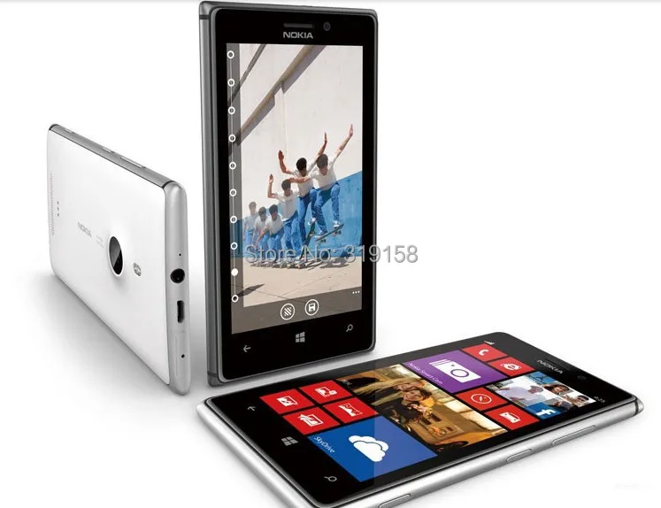 Nokia Lumia 925 разблокированный Восстановленный Windows мобильный телефон 4,5 ''8MP wifi gps 3g& 4G GSM 1G ram 16GB rom сенсорный экран