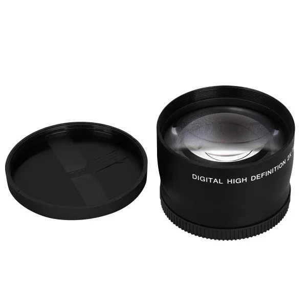 52 мм 2.0X телеобъектив для Nikon D7100 D5200 D5100 D3100 D90 D60 и других DSLR объективов с 52 мм резьбой фильтра