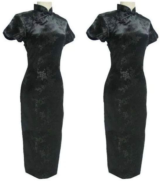 Золотое традиционное китайское платье женские атласные Длинные Cheongsam Qipao Одежда Цветок размера плюс S M L XL XXL XXXL 4XL 5XL 6XL J3081
