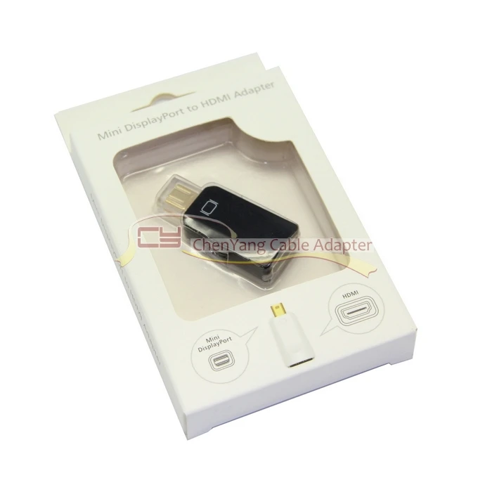10 шт./пакет CY thundepolt Mini DisplayPort DP штекер HDMI Женский аудио-видео адаптер для ноутбука черный цвет