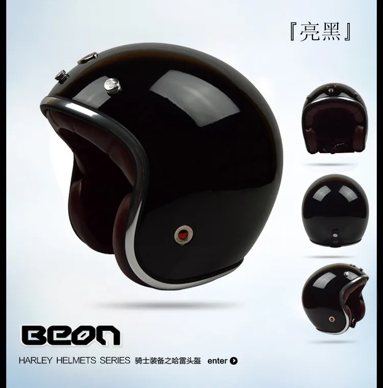 BEON moto CASCO CAPACETE с открытым лицом beon винтажный мотоциклетный rcycle шлем кожаный внутренний коврик реактивный Ретро скутер шлем сертификации ECE