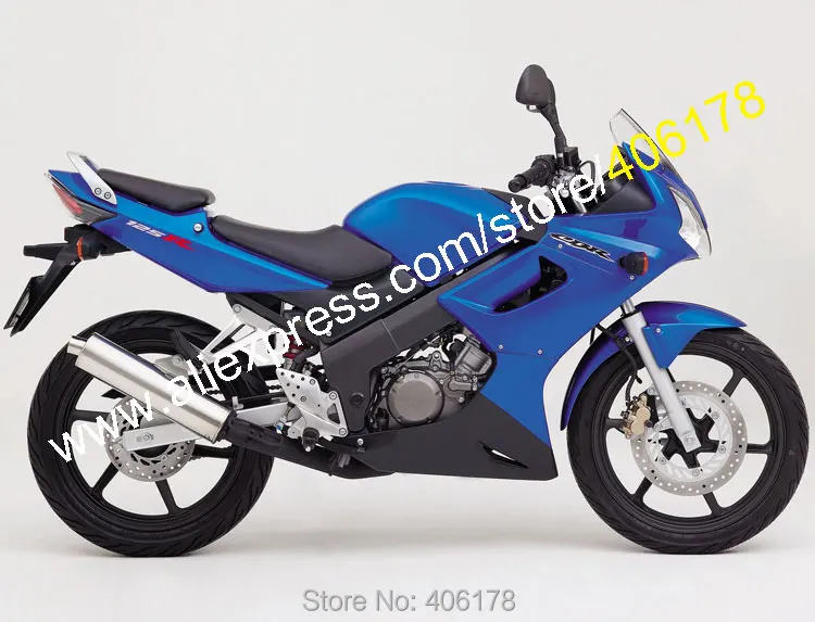 Цвет синий, черный; большие размеры Фабричный обтекатель для CBR125R CBR125RR CBR 125R 125RR CBR125 R 2002 2003 2004 2005 2006 обтекатель