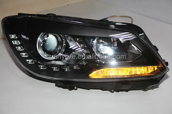 Для VW Touran Светодиодный прожектор на голову объектив 2011-12 лет PW правый Привод