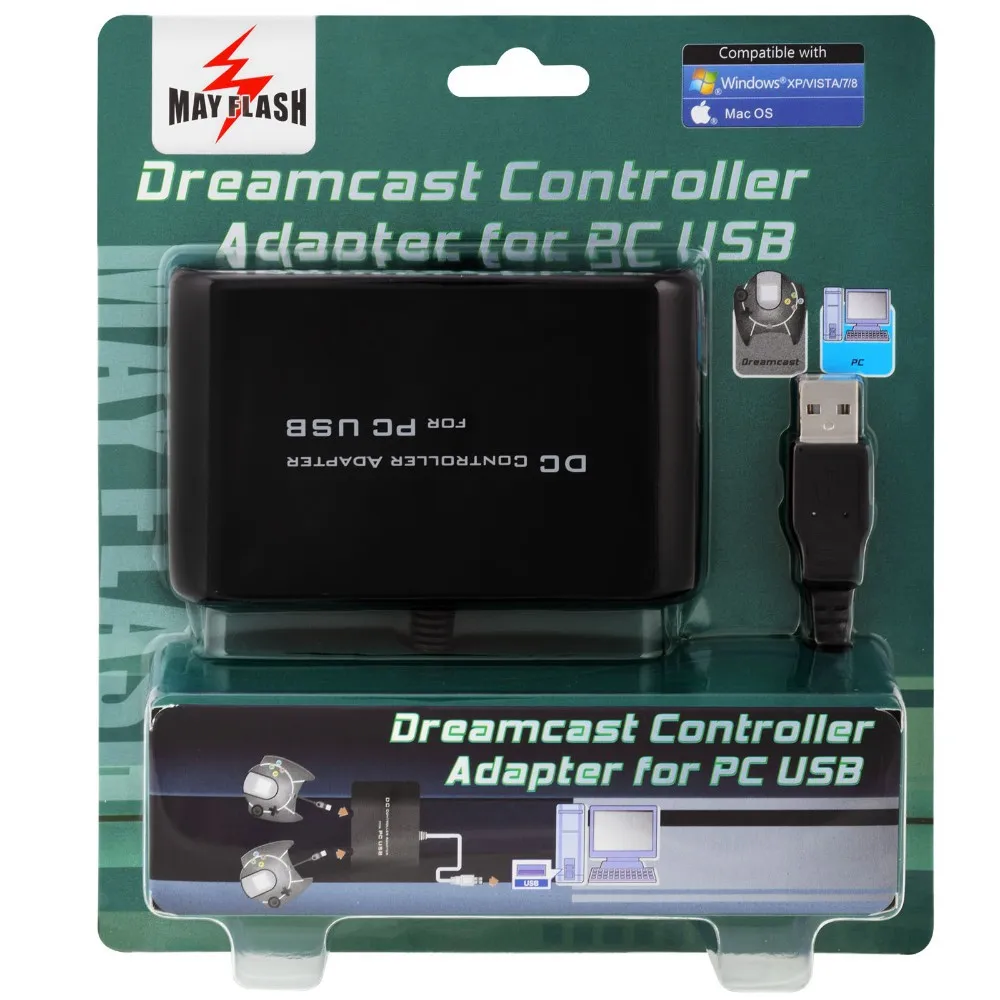MayFlash для sega DC для Dreamcast адаптер контроллера для Windows PC USB/Mac