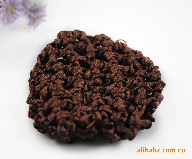 60 шт./лот Best продажи Упругие Вязание волос Snood Бун Обложка Hairnet Балетные Костюмы Танец катание сетки Бун Обложка