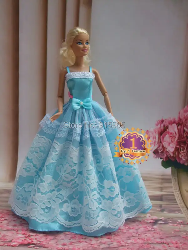 100 шт./лот BJD 1/6 принцессы Кукольное платье для куклы Барби