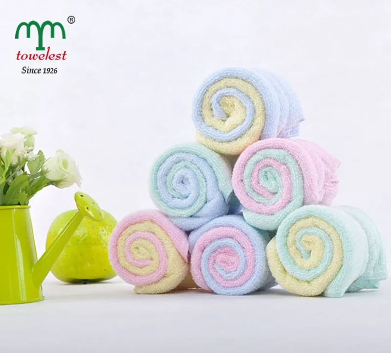 Kids полотенце-4PC/много 25*25см бамбук полотенце обычной веревке перед лицом полотенце квадратных мягкой малыша Слюнявчики Beroyal полотенце торговой марки