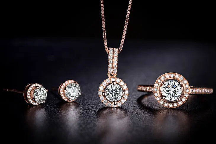 ZOCAI натуральный бриллиант 0,5 CT в общей F-G/SI 18 K розовое золото алмаз обручальное женское кольцо ювелирные украшения W02779