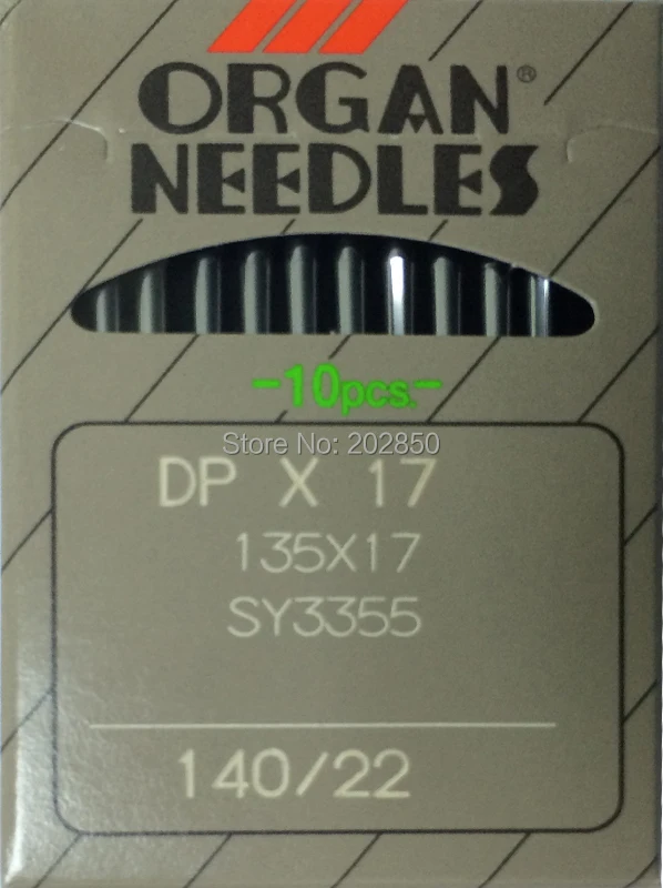Organ бренд NeedlesDPX17, 140/22, 20 шт игл/Лот, для промышленных швейных машин подачи, таких как JUKI, BROTHER и т. Д