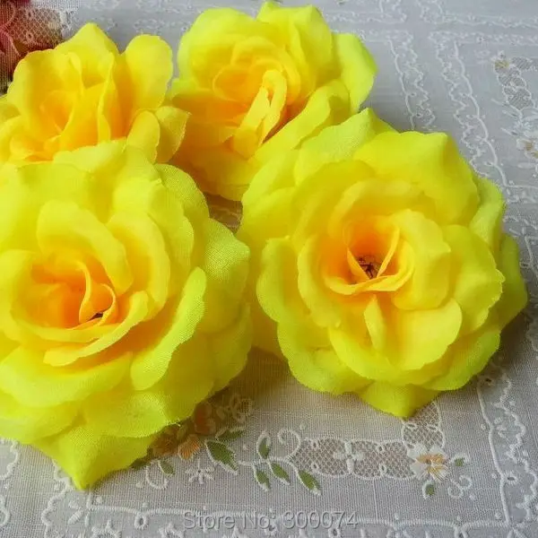 3." вырос головы для цветы, 16 цветов, Искусственный шелк для свадьбы или ну вечеринку декор, цветы искуственные, Diy ремесло