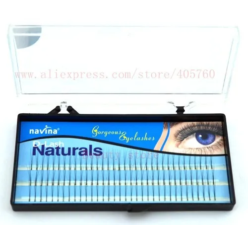 Очаровательные lash синие коробки 3 размера D-lash naturals постоянные ресницы из натурального шелка отдельные пучки ресниц закрученные ресницы