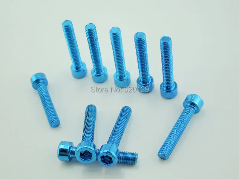 Синие болты для украшения мотоцикла M6mm x 36mm