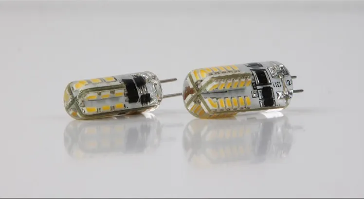 10 шт./лот CREE чип переменного тока 220 в 10-20 в 3W 5 Вт силикагель led G4 светильник 24 светодиода SMD3014 NON-POLAR для люстры
