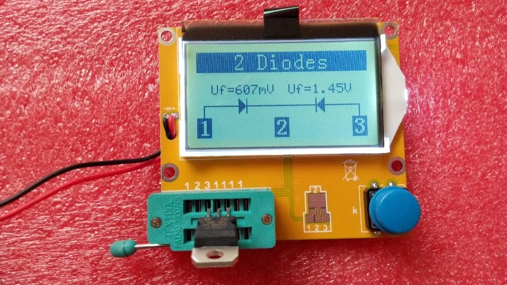 MG328 Транзистор тестер Конденсатор ESR индуктивность резистор метр NPN PNP Mosfet