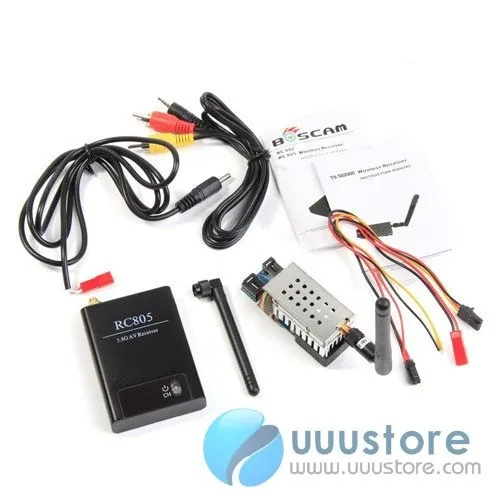 Boscam FPV 5,8G 5,8 Ghz 2W 2000mW 8 каналов беспроводной аудио-видео передатчик TS582000 и RC805 приемник комбо