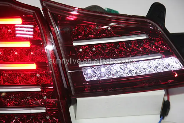 Для Subaru Outback светодиодный задний светильник красный и белый 2010-12 Тип U