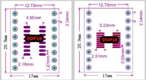 35 шт. = 7 значение* 5 шт. печатная плата комплект SMD поворот к DIP SOP MSOP SSOP TSSOP SOT23 8 10 14 16 20 24 28 SMT To DIP