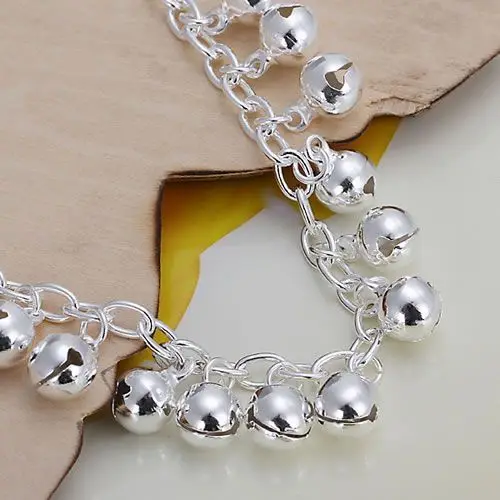 H056 925 Нежный! серебряный браслет 925 нежные серебряные ювелирные изделия браслет с колокольчиками/adiaiupa avoajmva