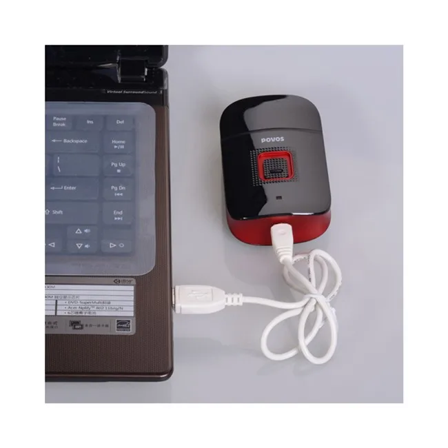 Бритва, USB зардяка, электрическая бритва, триммер для мужчин, для стрижки волос, бороды, бритва, удобная, закрывается, модная, POVOS PW805B