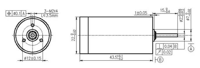 CL2243 O.D 22 мм металлический матовый карбоновый щеточный мотор микро DC Бессердечный мотор 24 В VS Maxon Motor& Faulhaber