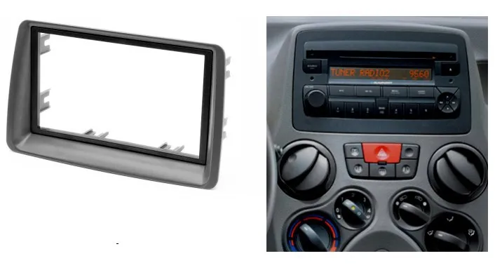 Двойной Din фасции для FIAT Panda радио CD DVD стерео панель тире крепление Установка отделка комплект рамка пластина рамка