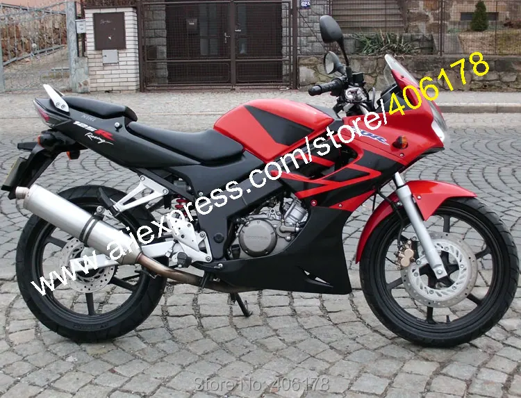 Для CBR125R CBR125RR CBR 125R 125RR CBR125 R 2002 2003 2004 2005 2006 02 03 04 05 06 красные, черные обтекатель