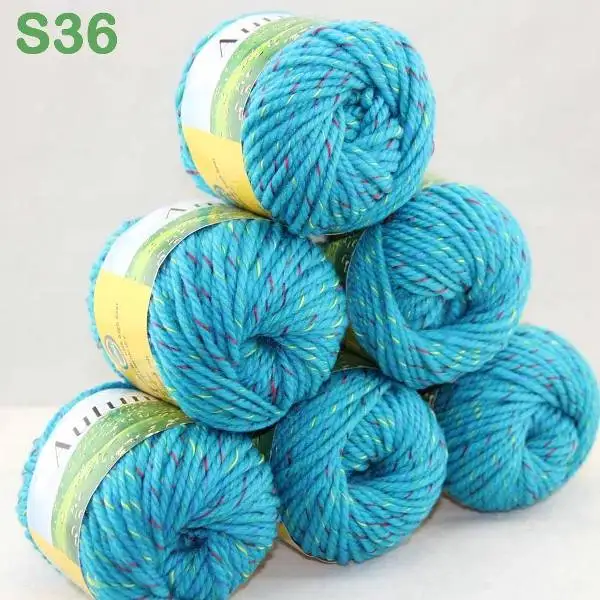 Лот из 3 BallsX50g на не сужающемся книзу массивном ботинки ручной работы; Толстая шерстяная пряжа для вязания 248-C1