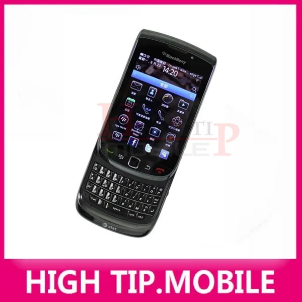 Самый дешевый 9800 разблокированный Blackberry фонарь 9800 gps wifi 3g мобильный телефон Восстановленный