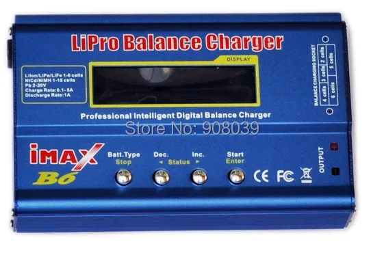 IMAX B6 2 S-6 S 7,4 v-22,2 V AC/DC зарядное устройство с проводами и LiPo батарея баланс зарядное устройство