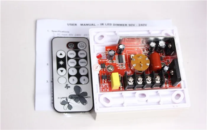 110V 220V 300W 8A ИК Затемнения инфракрасный пульт дистанционного управления 220 V-240 V светодиодный диммер для Светодиодный светильник Точечный светильник 200 Вт с ИК-контроллер