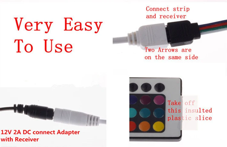 RGB Светодиодная лента 5 м 300 светодиодный 3528 SMD+ 24Key ИК пульт дистанционного управления гибкий светильник светодиодный ленточный DC 12 В лампы для украшения дома